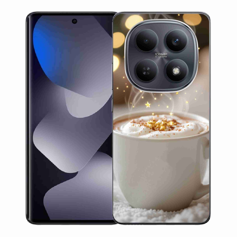 Gelový kryt mmCase na Xiaomi Redmi Note 15 4G - vánoční horký nápoj