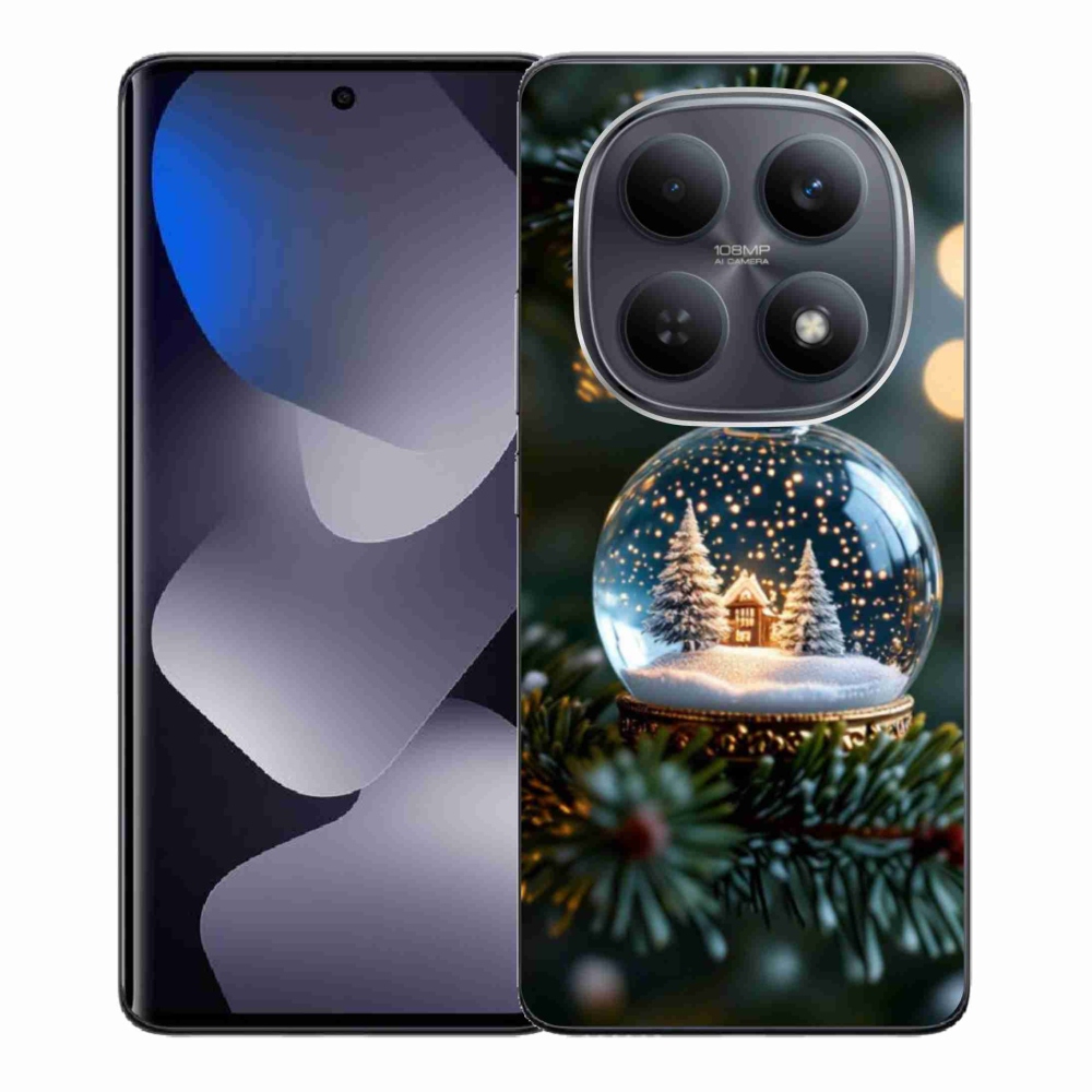 Gelový kryt mmCase na Xiaomi Redmi Note 15 4G - vánoční koule 2