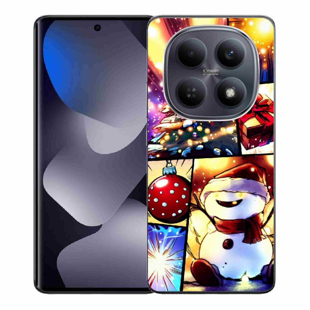 Gelový kryt mmCase na Xiaomi Redmi Note 15 4G - vánoční motivy 1