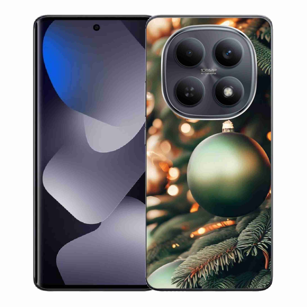 Gelový kryt mmCase na Xiaomi Redmi Note 15 4G - vánoční ozdoby 1