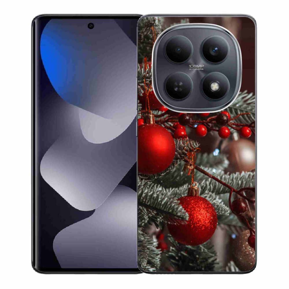 Gelový kryt mmCase na Xiaomi Redmi Note 15 4G - vánoční ozdoby 2