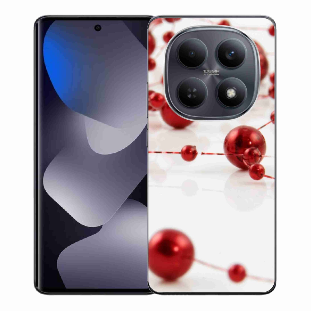 Gelový kryt mmCase na Xiaomi Redmi Note 15 4G - vánoční řetěz