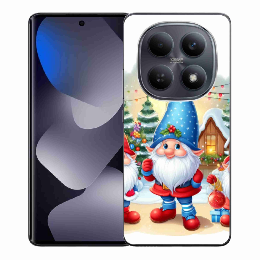 Gelový kryt mmCase na Xiaomi Redmi Note 15 4G - vánoční skřítci