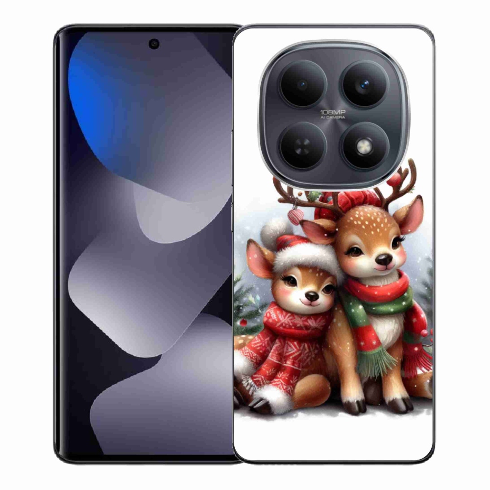 Gelový kryt mmCase na Xiaomi Redmi Note 15 4G - vánoční sobi