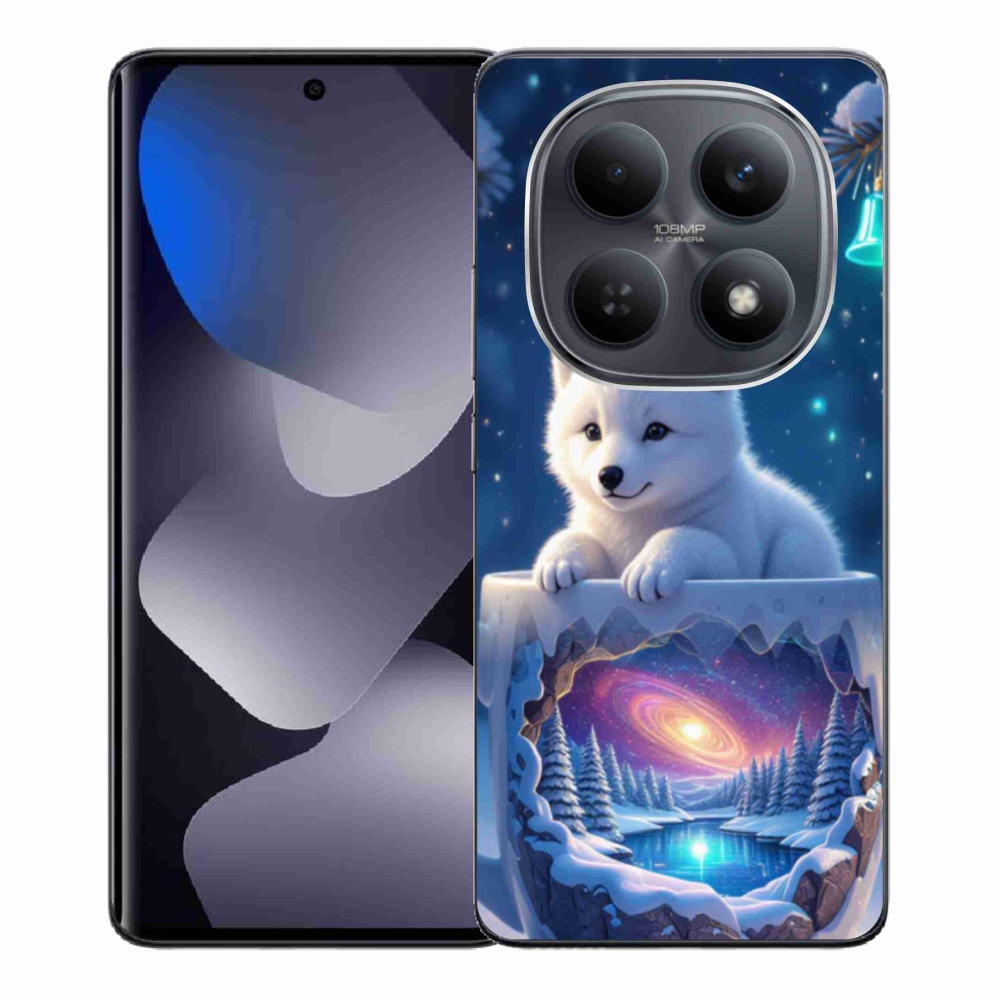 Gelový kryt mmCase na Xiaomi Redmi Note 15 4G - vánoční štěně