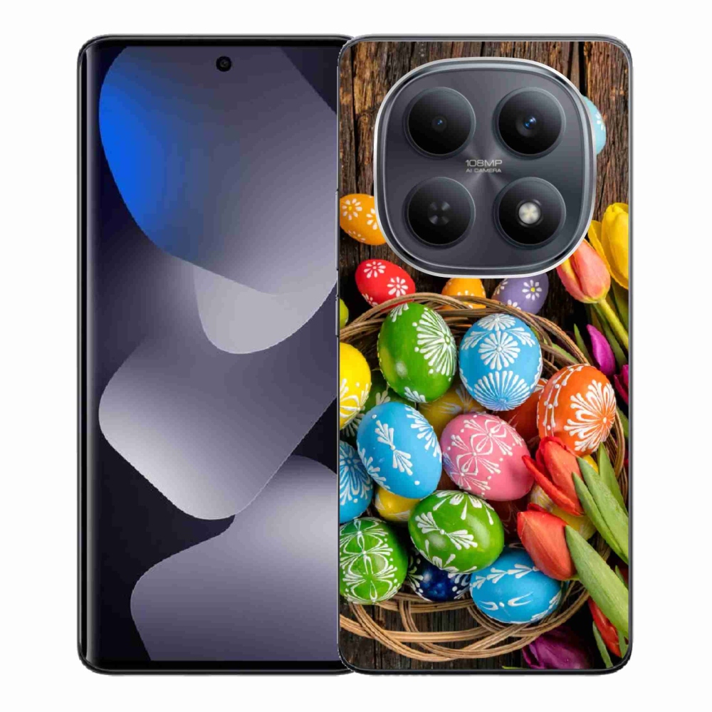 Gelový kryt mmCase na Xiaomi Redmi Note 15 4G - velikonoční vajíčka