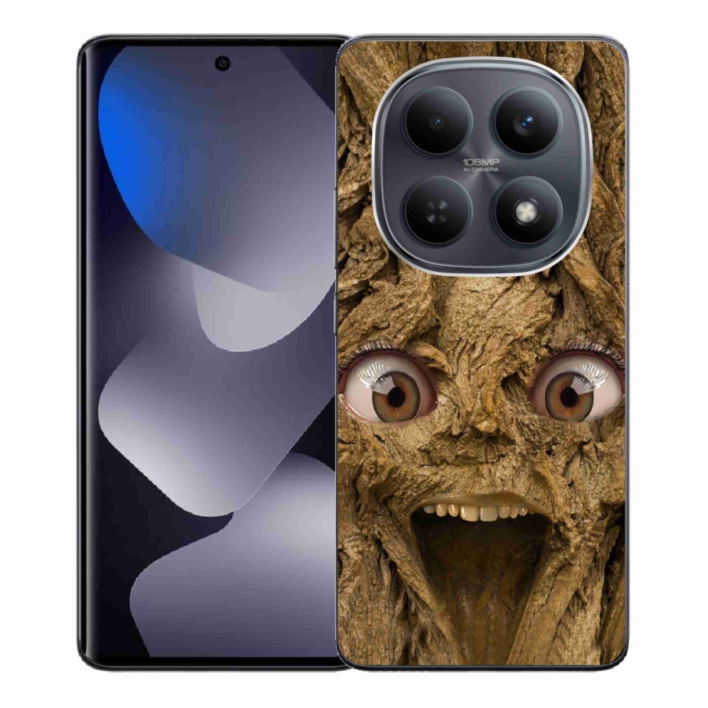 Gelový kryt mmCase na Xiaomi Redmi Note 15 4G - veselý strom s očima