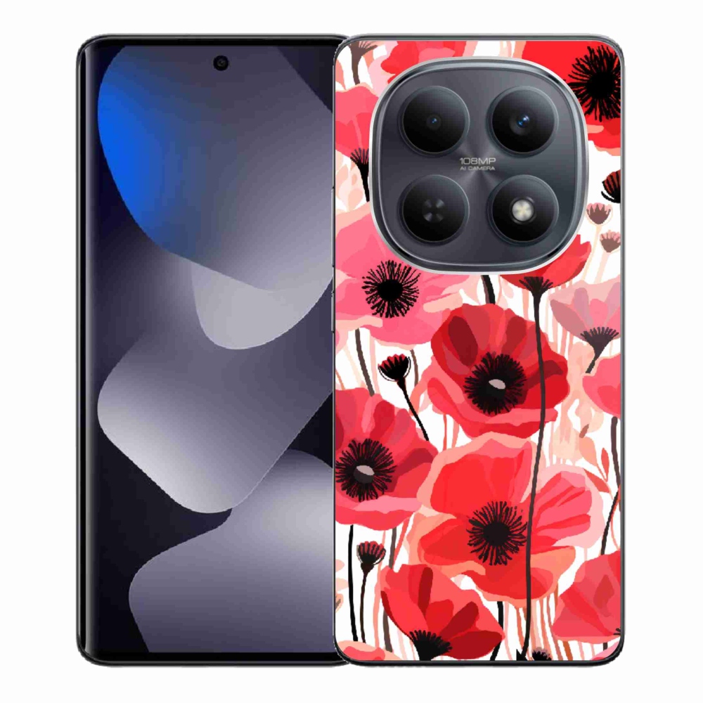 Gelový kryt mmCase na Xiaomi Redmi Note 15 4G - vlčí mák 1