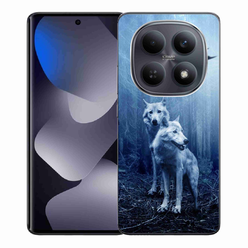 Gelový kryt mmCase na Xiaomi Redmi Note 15 4G - vlci v lese