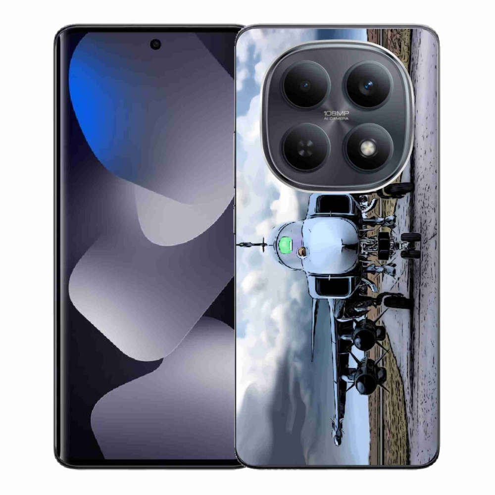 Gelový kryt mmCase na Xiaomi Redmi Note 15 4G - vojenské letadlo