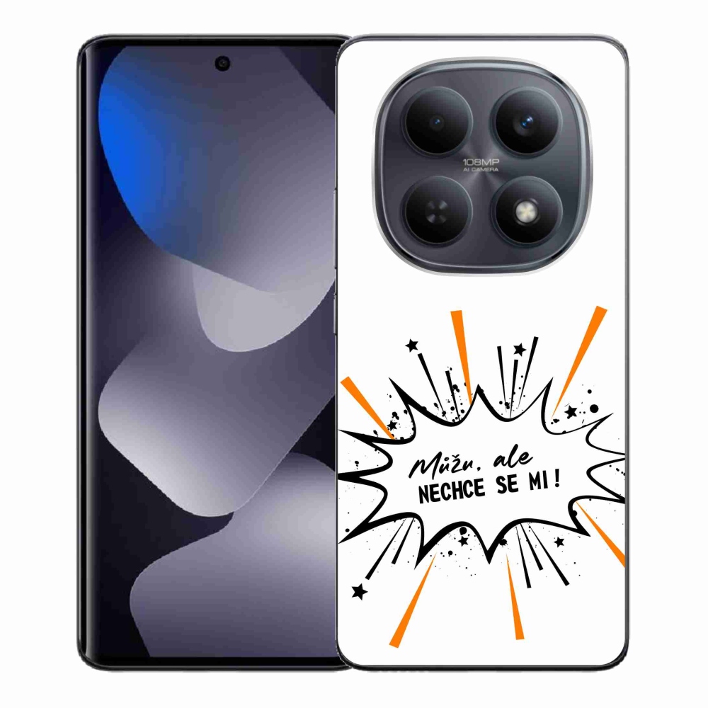 Gelový kryt mmCase na Xiaomi Redmi Note 15 4G - vtipný text 11 bílé pozadí