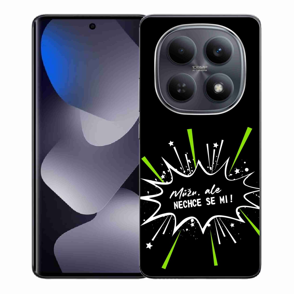 Gelový kryt mmCase na Xiaomi Redmi Note 15 4G - vtipný text 11 černé pozadí