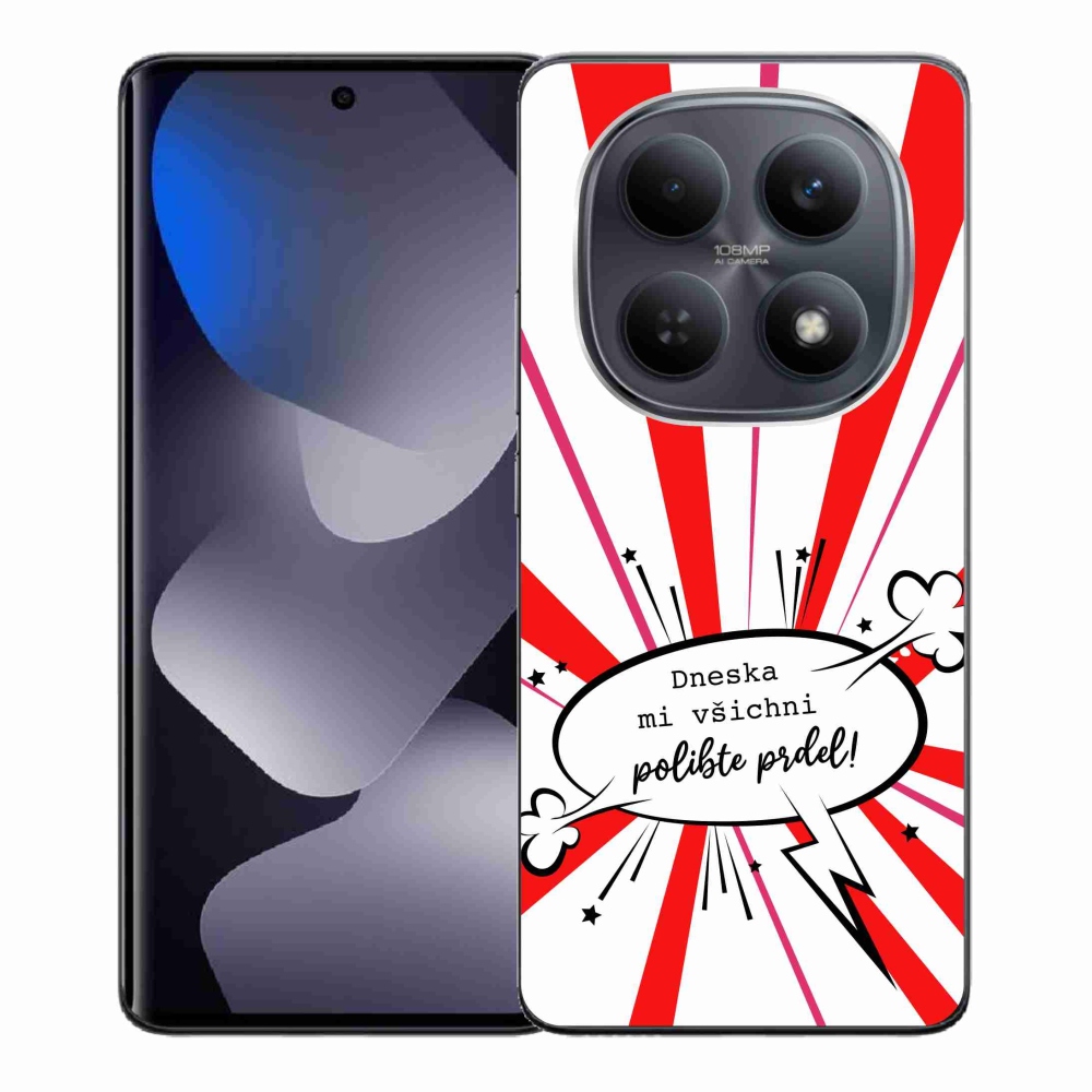 Gelový kryt mmCase na Xiaomi Redmi Note 15 4G - vtipný text 15 bílé pozadí