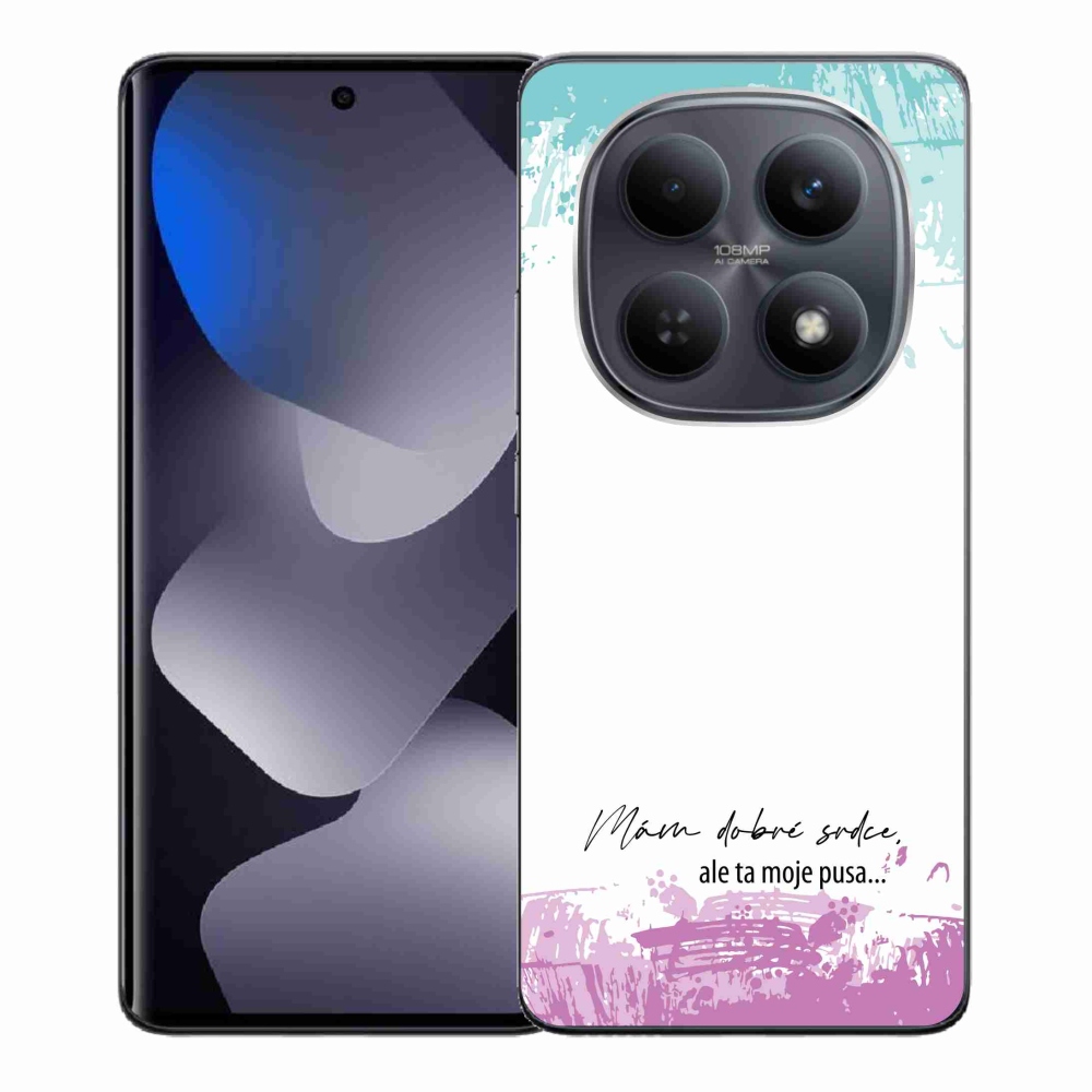 Gelový kryt mmCase na Xiaomi Redmi Note 15 4G - vtipný text 3 bílé pozadí