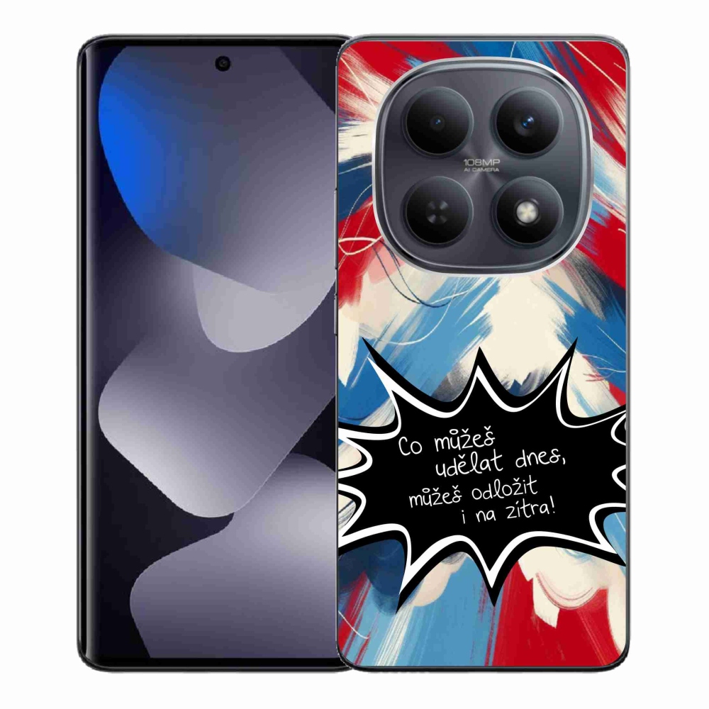 Gelový kryt mmCase na Xiaomi Redmi Note 15 4G - vtipný text 9 černé pozadí