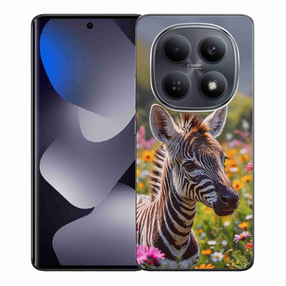 Gelový kryt mmCase na Xiaomi Redmi Note 15 4G - zebra na louce