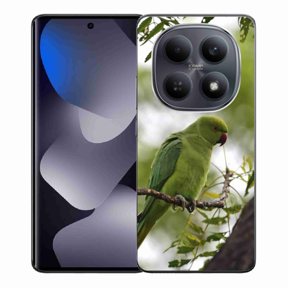 Gelový kryt mmCase na Xiaomi Redmi Note 15 4G - zelený papoušek