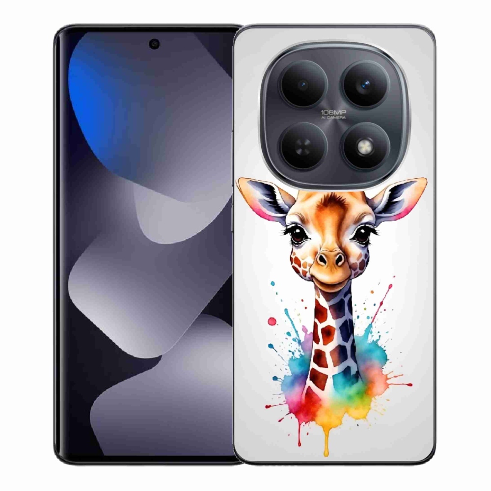Gelový kryt mmCase na Xiaomi Redmi Note 15 4G - žirafa 1
