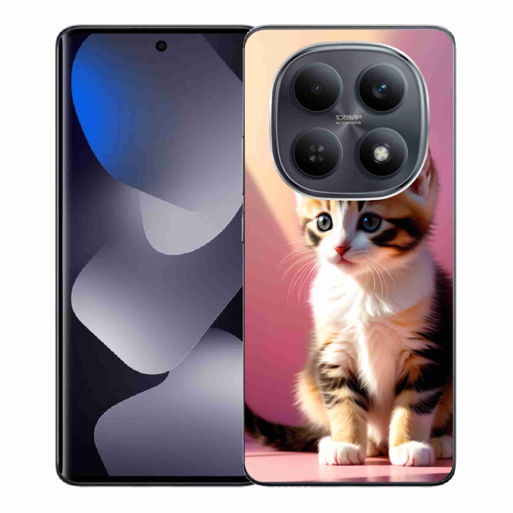 Gelový kryt mmCase na Xiaomi Redmi Note 15 4G - zvědavé kotě 2