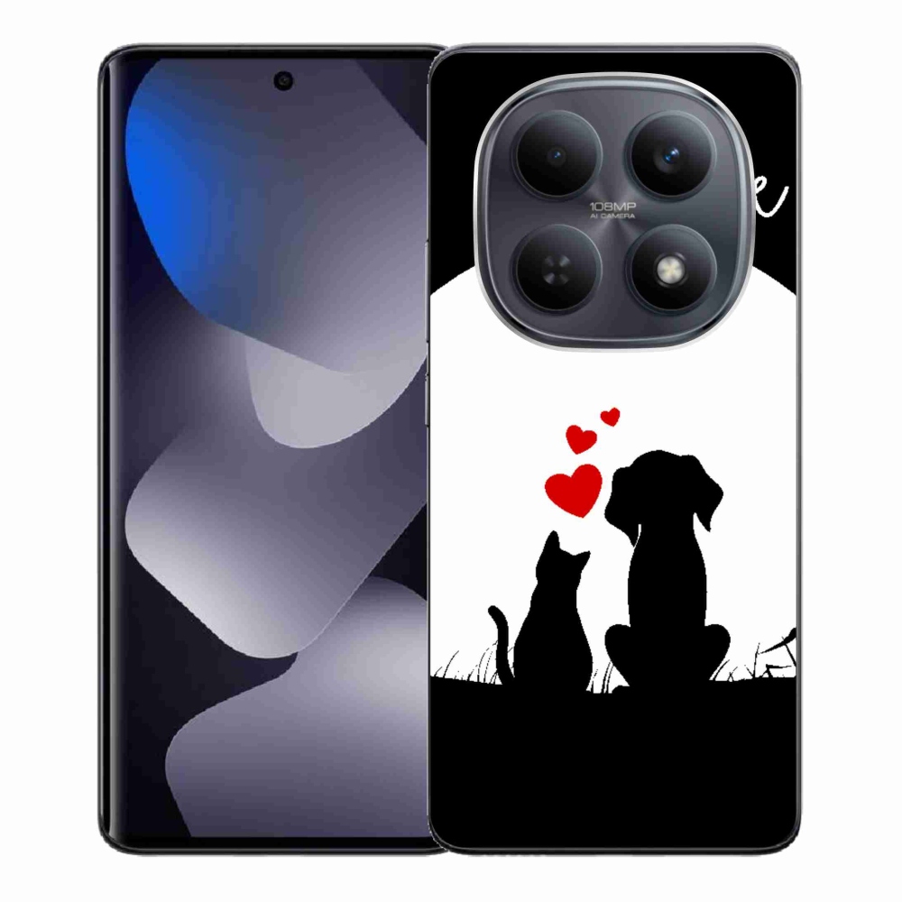 Gelový kryt mmCase na Xiaomi Redmi Note 15 4G - zvířecí láska