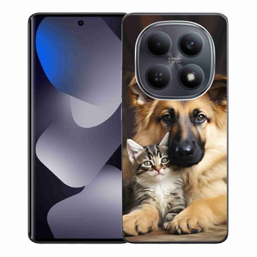 Gelový kryt mmCase na Xiaomi Redmi Note 15 4G - zvířecí přátelství