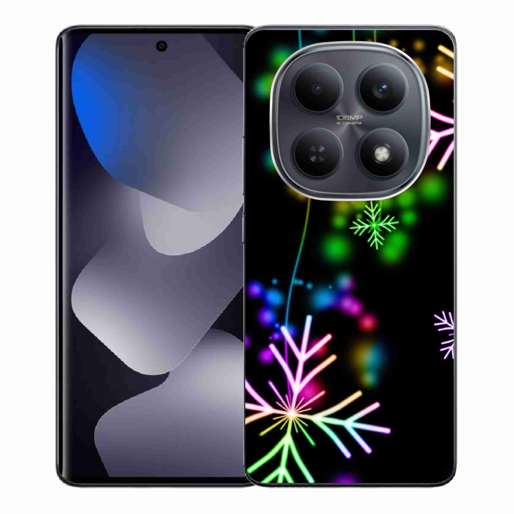 Gelový kryt mmCase na Xiaomi Redmi Note 15 5G/Poco M8 5G - barevné vločky