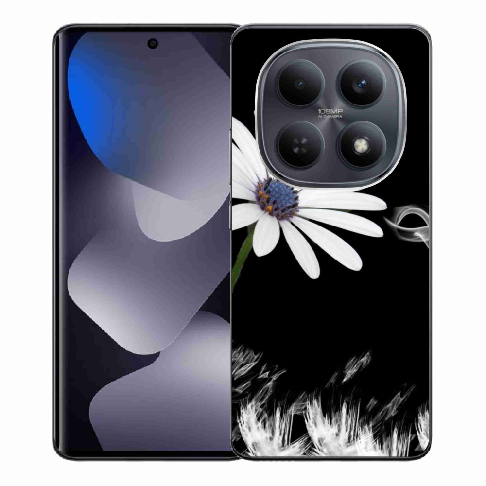 Gelový kryt mmCase na Xiaomi Redmi Note 15 5G/Poco M8 5G - bílá květina