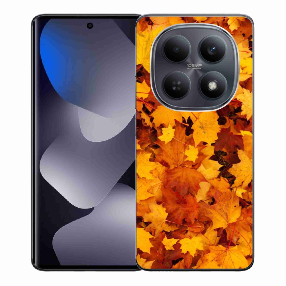 Gelový kryt mmCase na Xiaomi Redmi Note 15 5G/Poco M8 5G - javorové listy