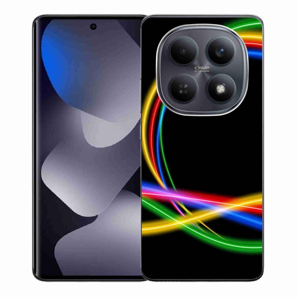 Gelový kryt mmCase na Xiaomi Redmi Note 15 5G/Poco M8 5G - neonové kruhy