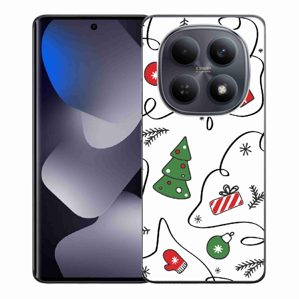 Gelový kryt mmCase na Xiaomi Redmi Note 15 5G/Poco M8 5G - vánoční motivy