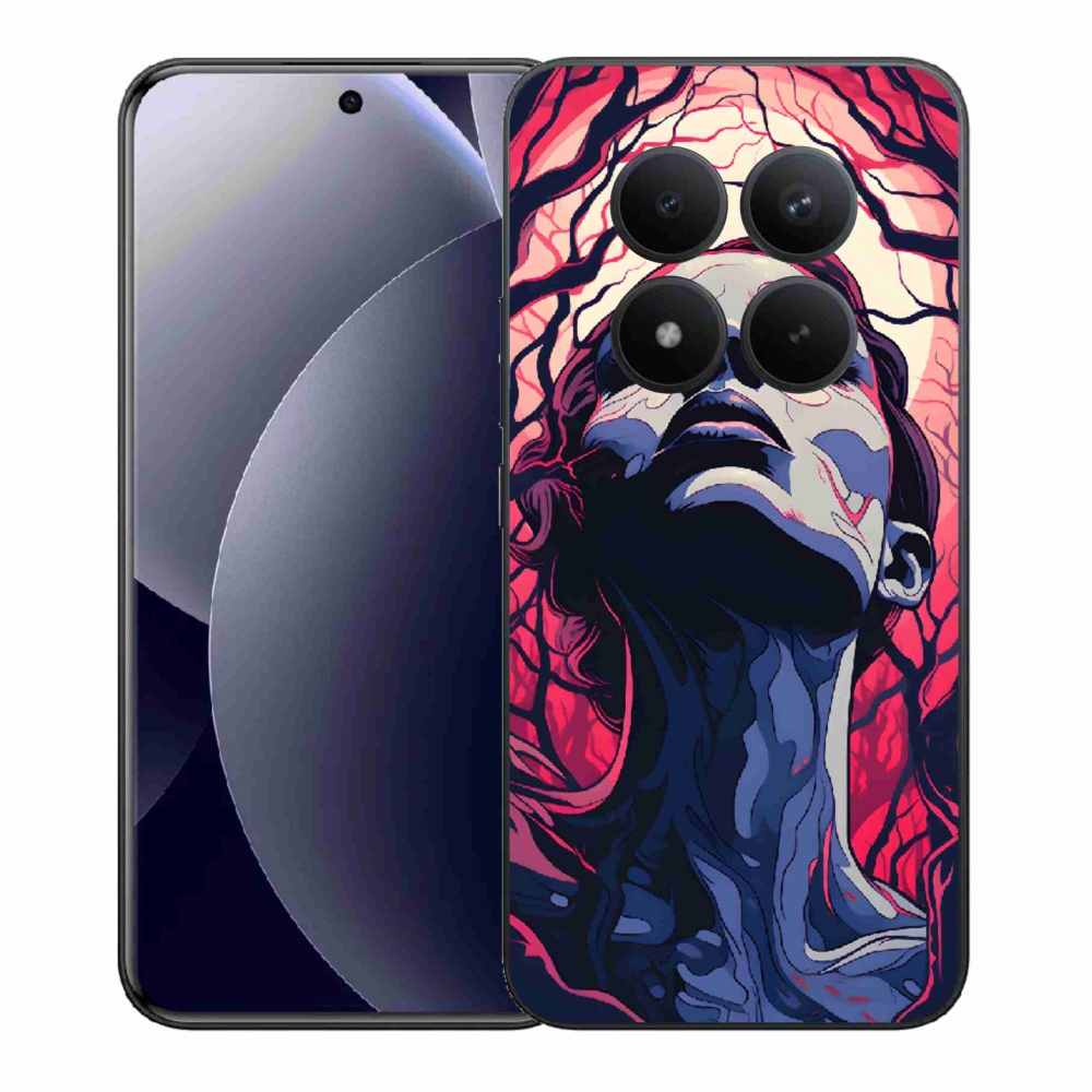 Gelový kryt mmCase na Xiaomi Redmi Note 15 Pro+ 5G/Xiaomi Poco M8 Pro 5G - abstraktní obličej