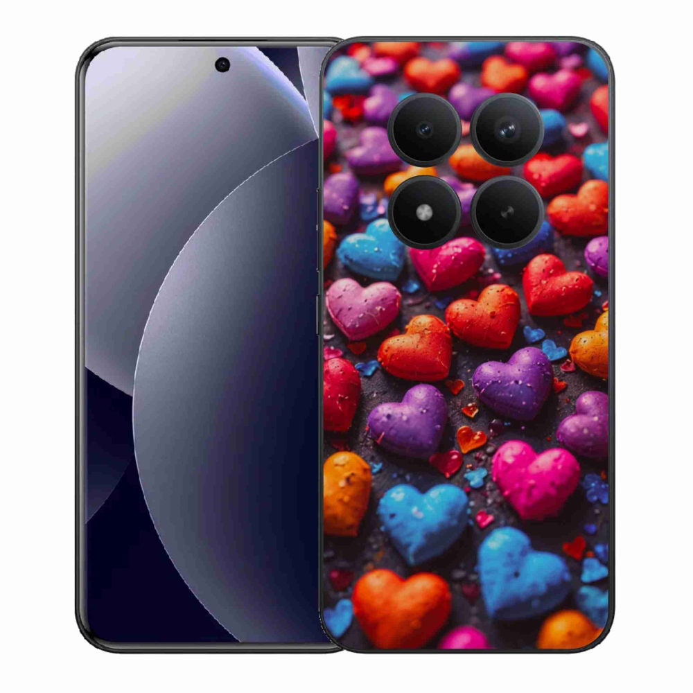 Gelový kryt mmCase na Xiaomi Redmi Note 15 Pro+ 5G/Xiaomi Poco M8 Pro 5G - barevná srdce