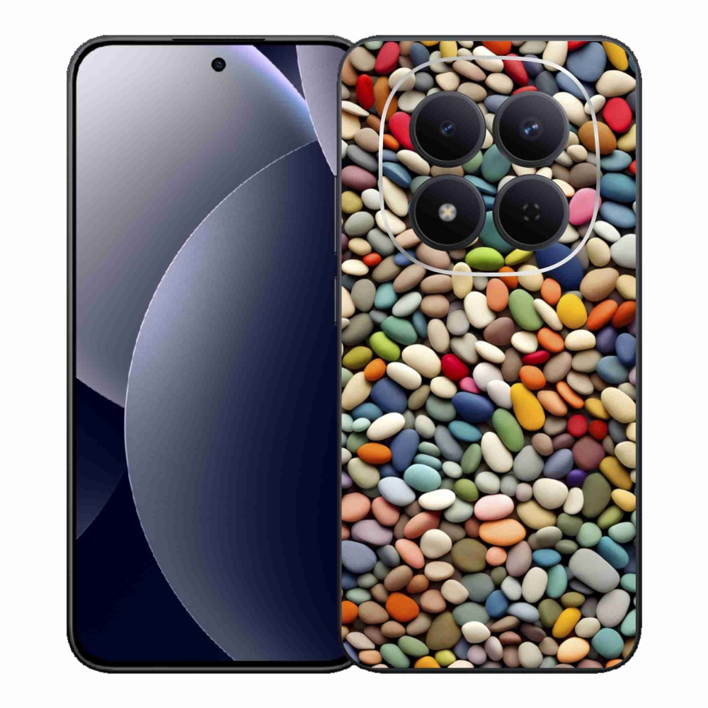 Gelový kryt mmCase na Xiaomi Redmi Note 15 Pro 5G - barevné kamínky 2