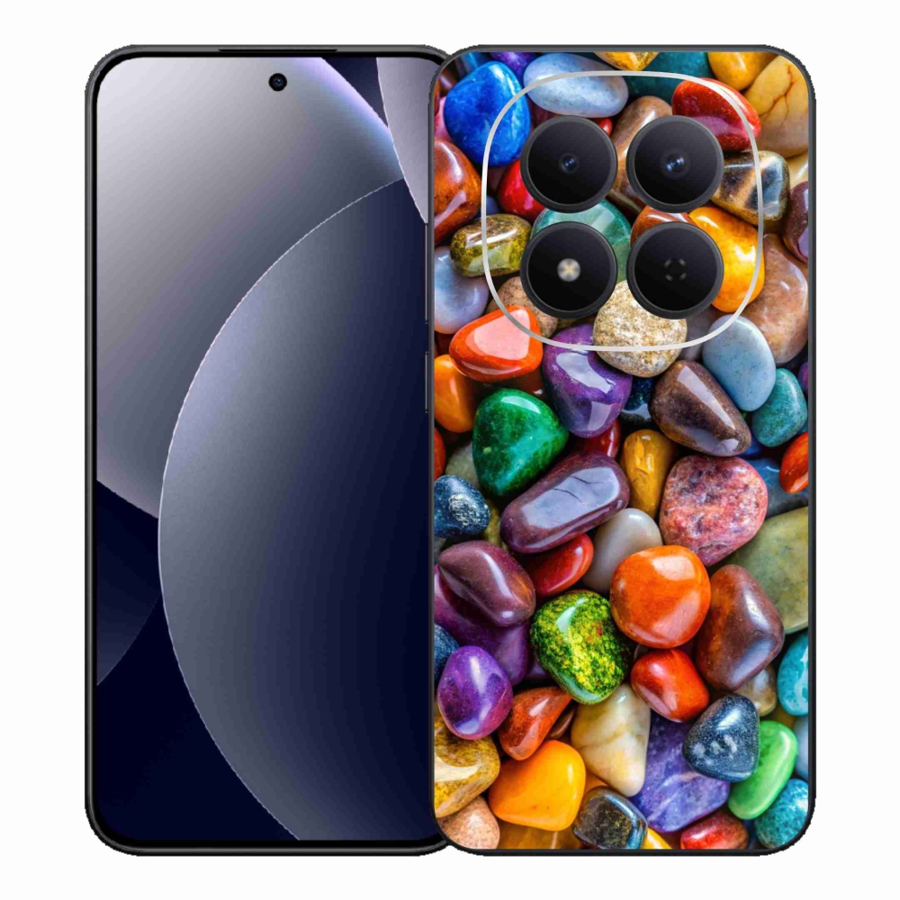 Gelový kryt mmCase na Xiaomi Redmi Note 15 Pro 5G - barevné kamínky