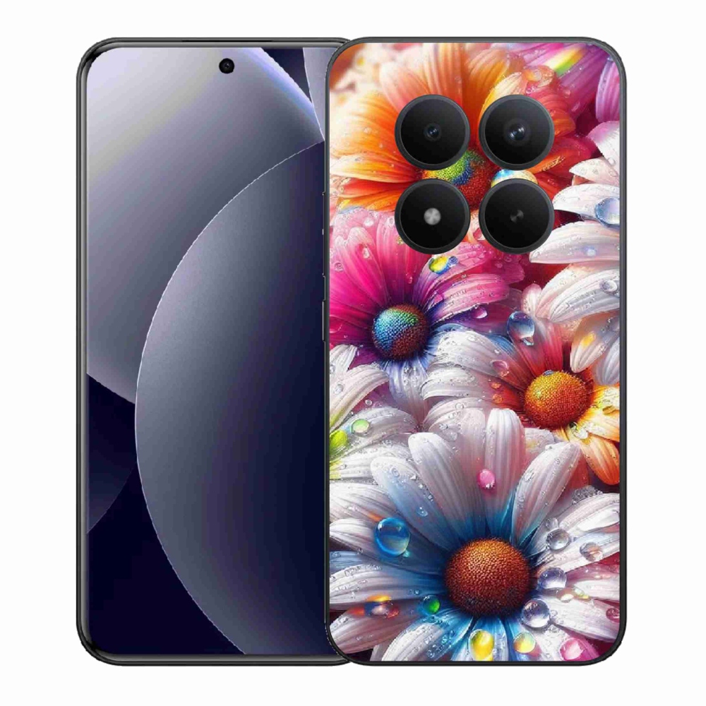 Gelový kryt mmCase na Xiaomi Redmi Note 15 Pro+ 5G/Xiaomi Poco M8 Pro 5G - barevné kopretiny