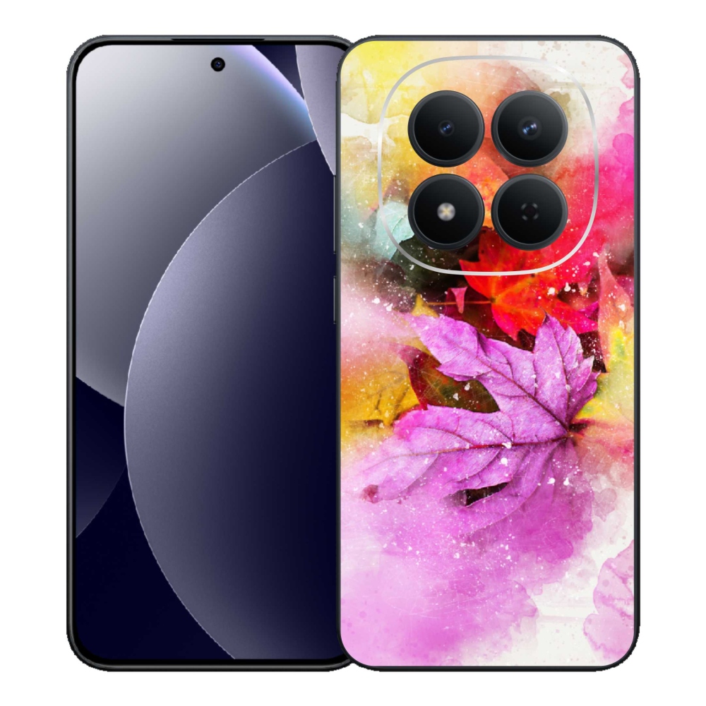 Gelový kryt mmCase na Xiaomi Redmi Note 15 Pro 5G - barevné listy
