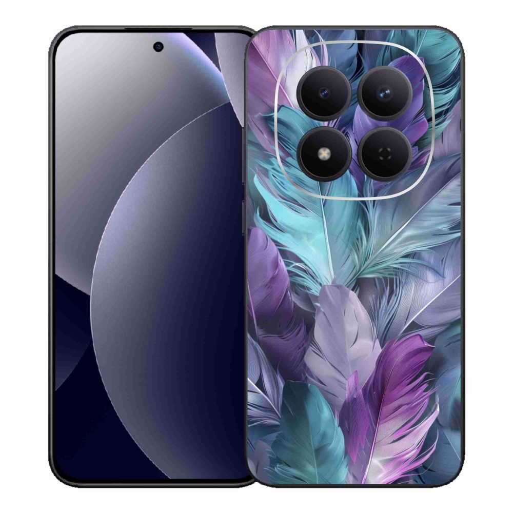 Gelový kryt mmCase na Xiaomi Redmi Note 15 Pro 5G - barevné peří 2