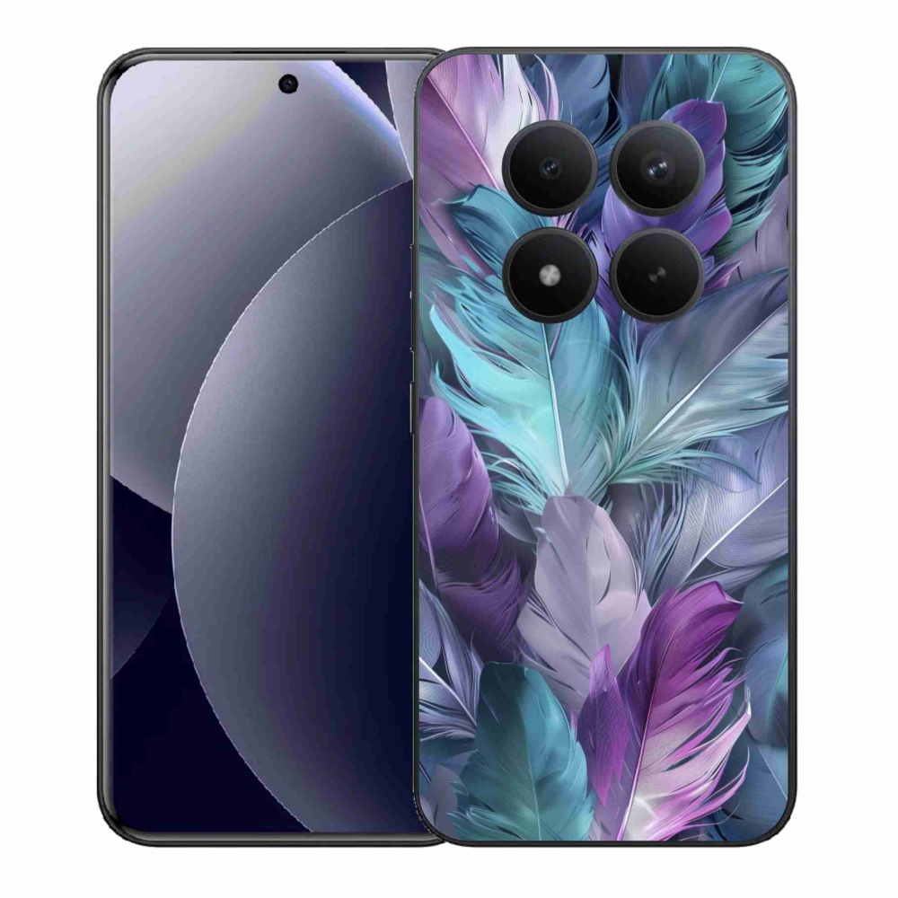 Gelový kryt mmCase na Xiaomi Redmi Note 15 Pro+ 5G/Xiaomi Poco M8 Pro 5G - barevné peří 2