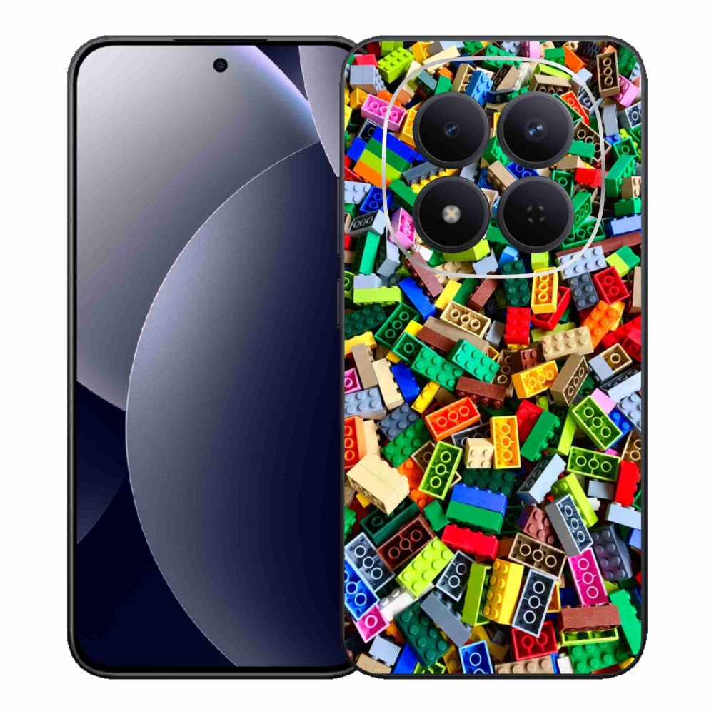 Gelový kryt mmCase na Xiaomi Redmi Note 15 Pro 5G - barevné stavební kostky