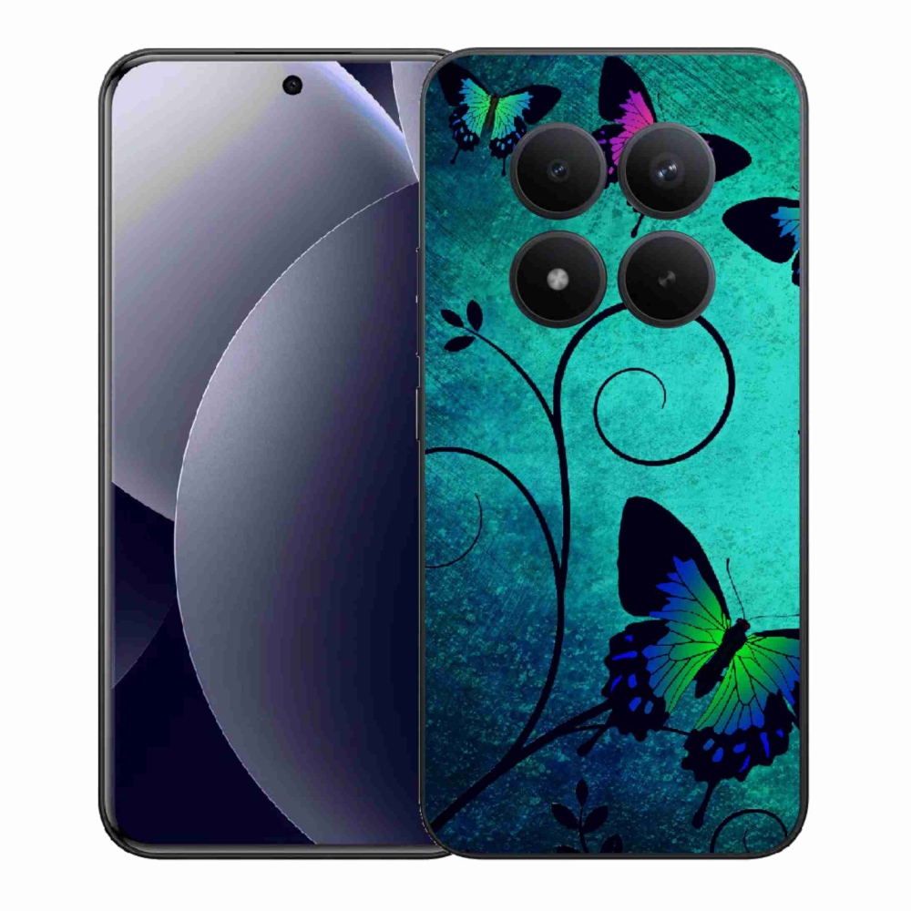 Gelový kryt mmCase na Xiaomi Redmi Note 15 Pro+ 5G/Xiaomi Poco M8 Pro 5G - barevní motýli