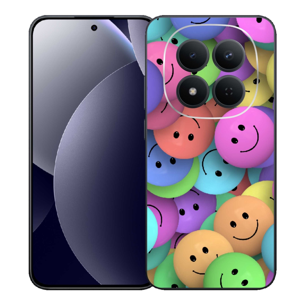 Gelový kryt mmCase na Xiaomi Redmi Note 15 Pro 5G - barevní smajlíci