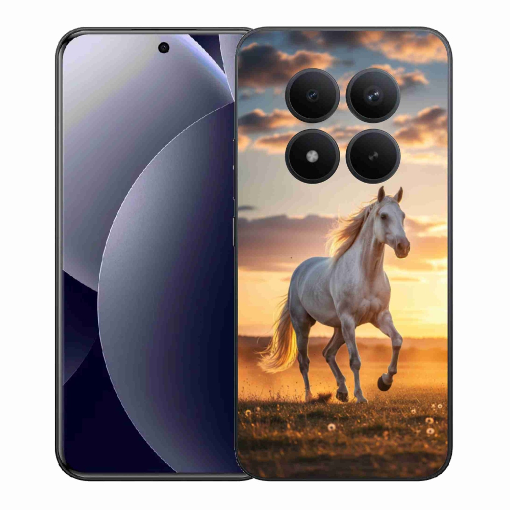 Gelový kryt mmCase na Xiaomi Redmi Note 15 Pro+ 5G/Xiaomi Poco M8 Pro 5G - běžící bílý kůň 2