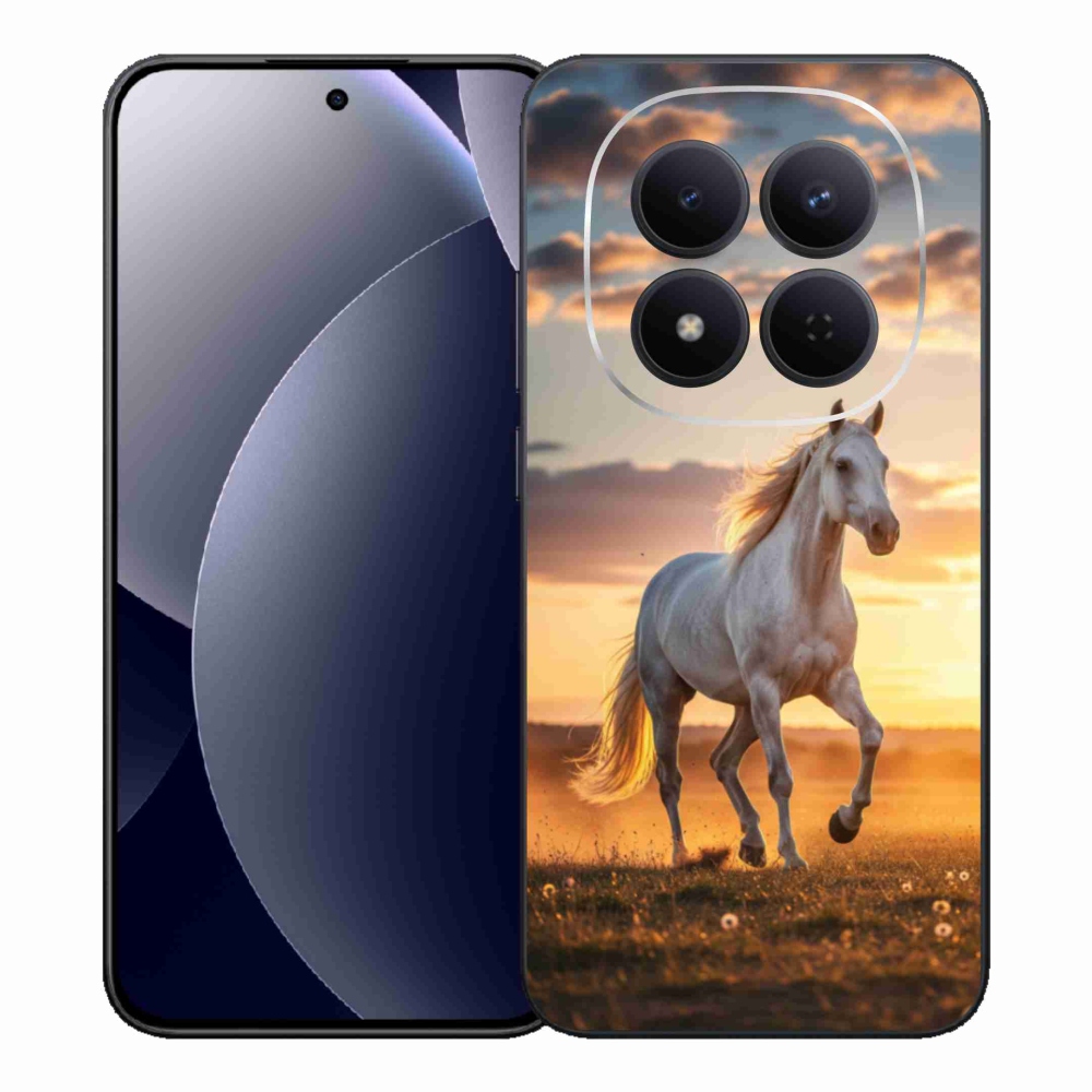 Gelový kryt mmCase na Xiaomi Redmi Note 15 Pro 5G - běžící bílý kůň 2