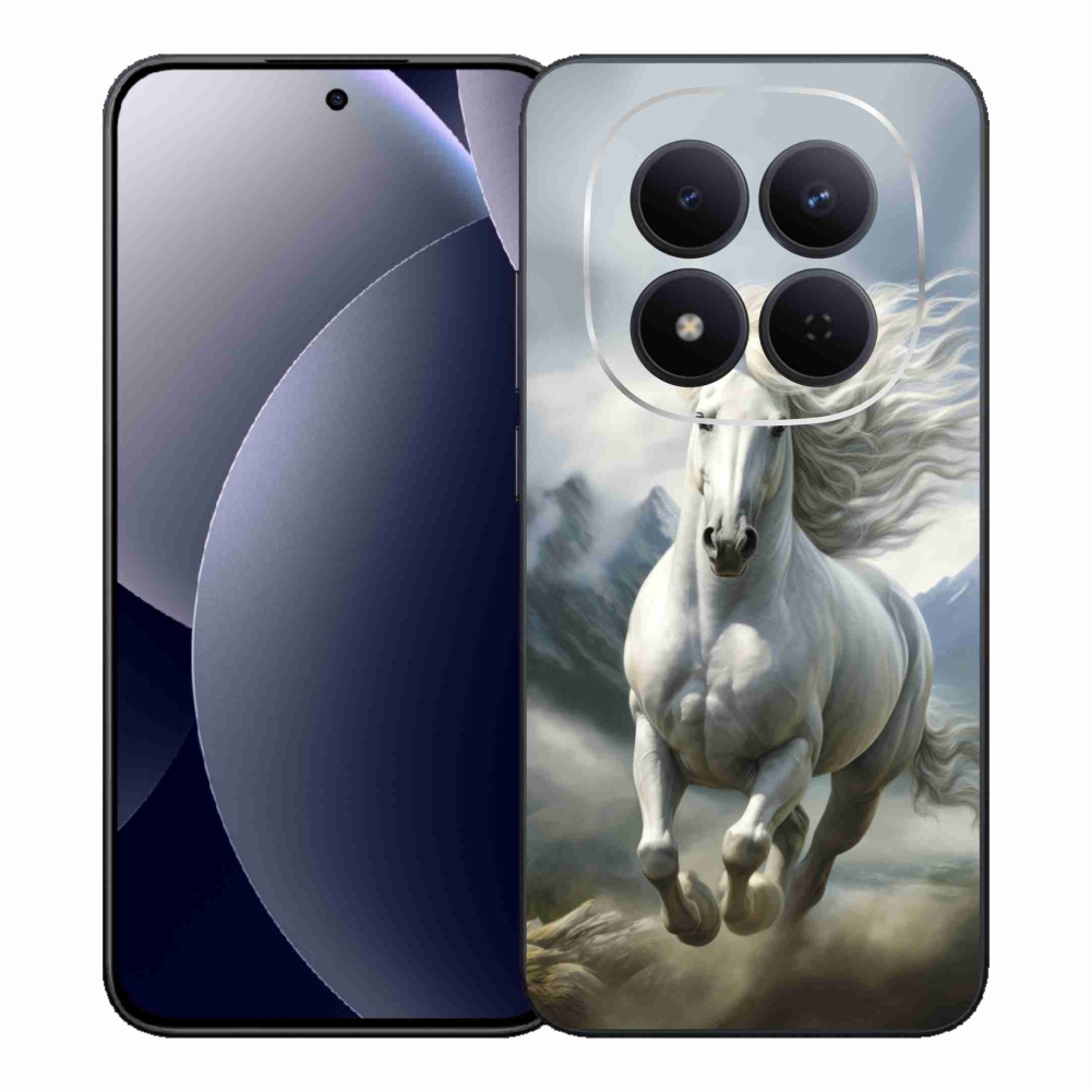 Gelový kryt mmCase na Xiaomi Redmi Note 15 Pro 5G - běžící bílý kůň 3