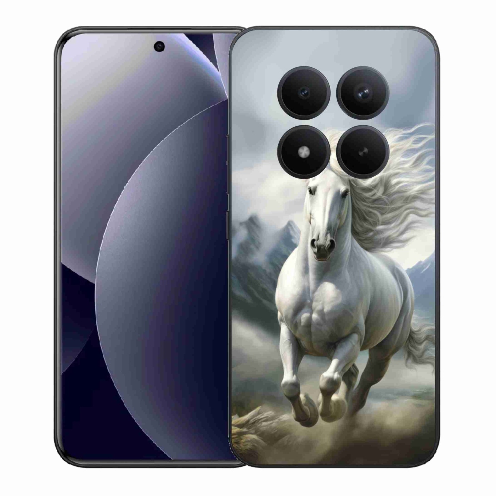 Gelový kryt mmCase na Xiaomi Redmi Note 15 Pro+ 5G - běžící bílý kůň 3