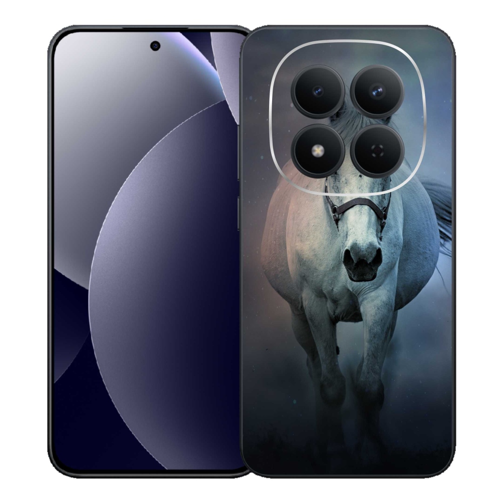 Gelový kryt mmCase na Xiaomi Redmi Note 15 Pro 5G - běžící bílý kůň