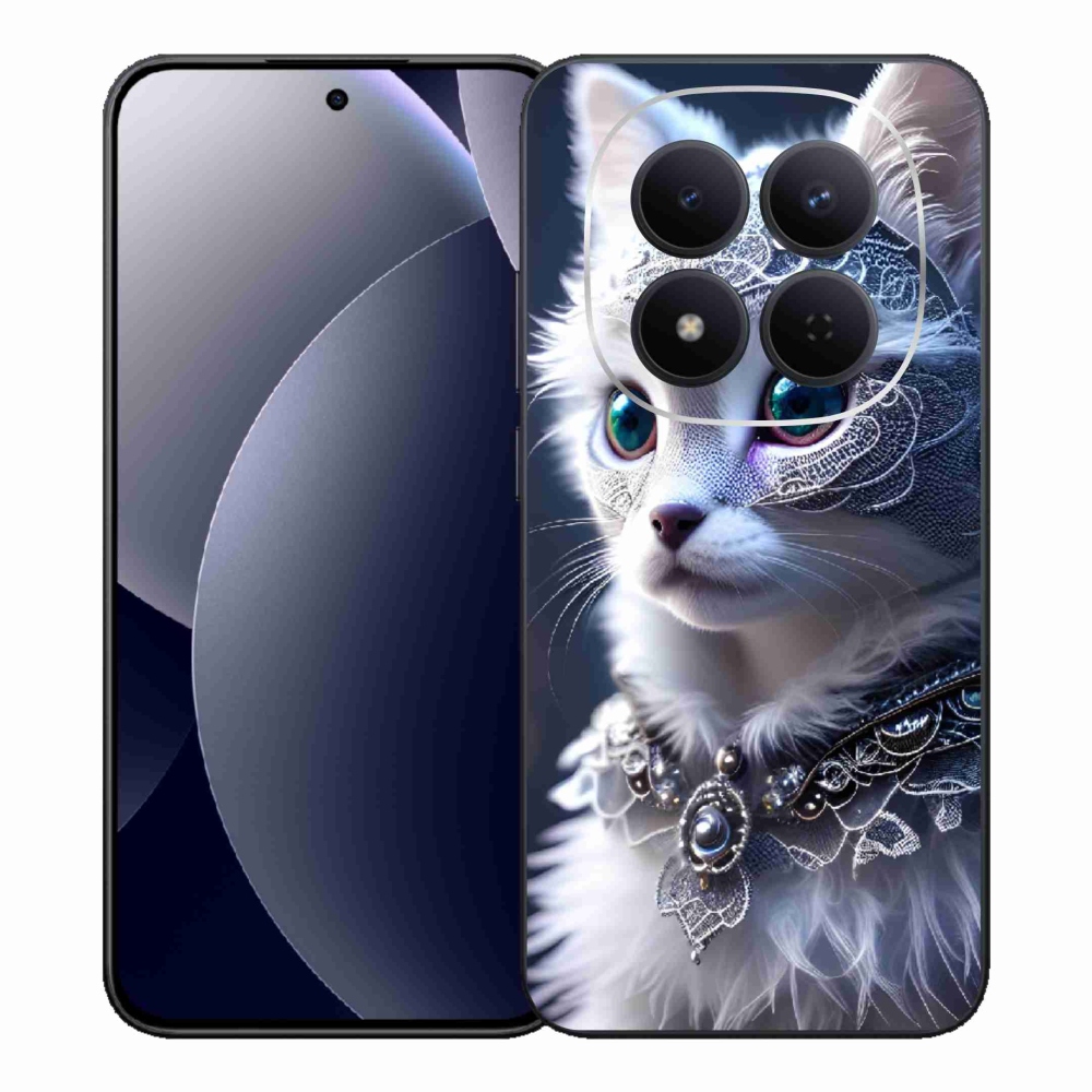 Gelový kryt mmCase na Xiaomi Redmi Note 15 Pro 5G - bílá kočka