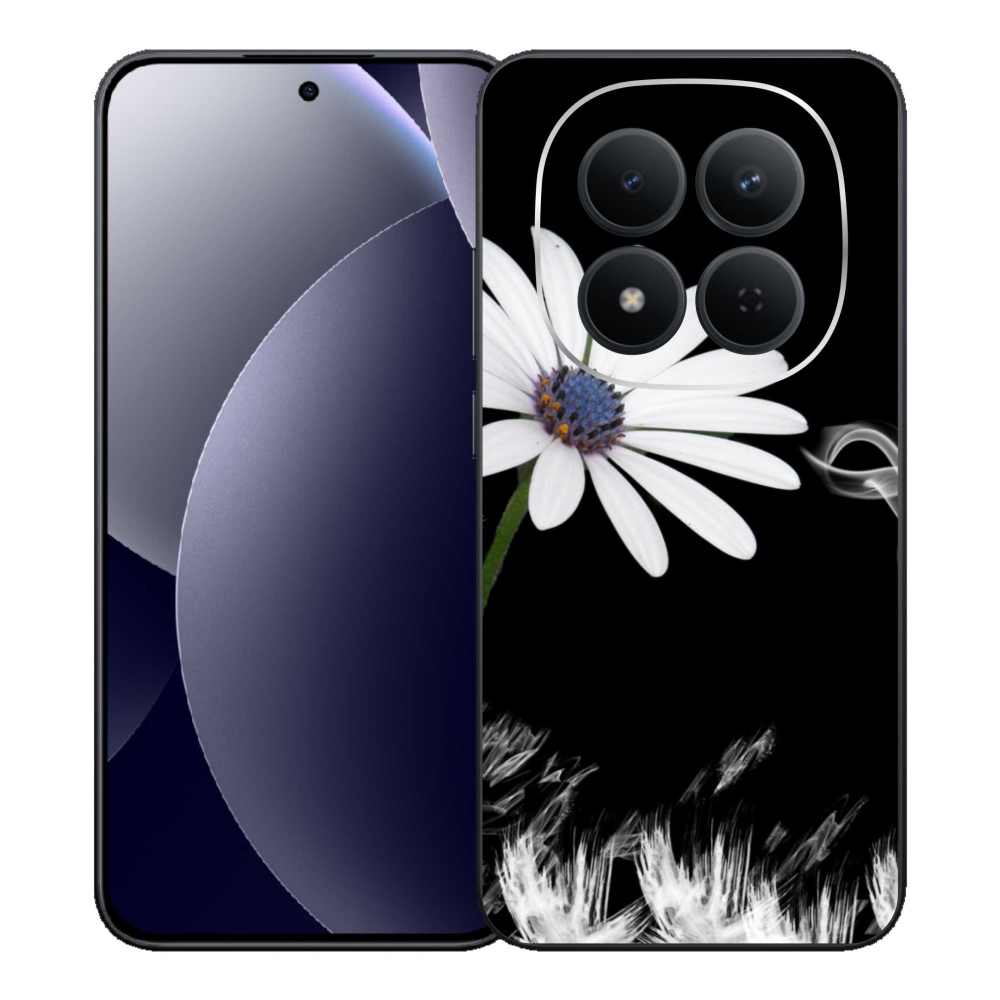 Gelový kryt mmCase na Xiaomi Redmi Note 15 Pro 5G - bílá květina