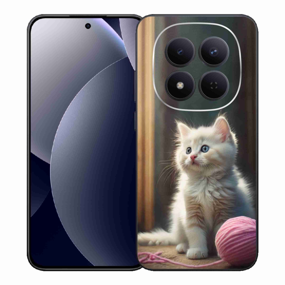 Gelový kryt mmCase na Xiaomi Redmi Note 15 Pro 5G - bílé kotě 2