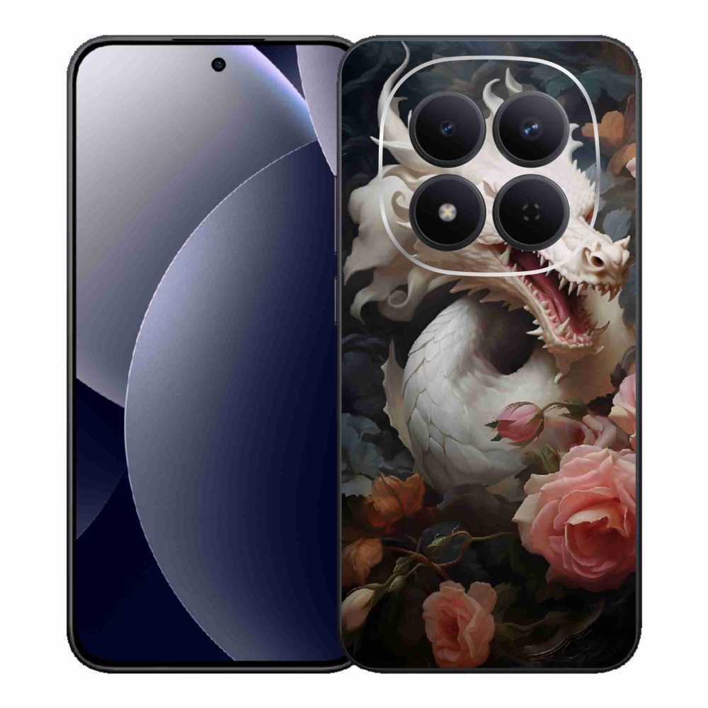 Gelový kryt mmCase na Xiaomi Redmi Note 15 Pro 5G - bílý drak